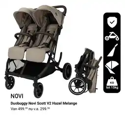 Van Asten BabySuperstore Duobuggy Novi Scott V2 Hazel Melange aanbieding