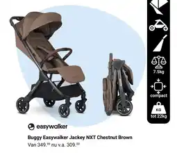 Van Asten BabySuperstore Buggy Easywalker Jackey NXT Chestnut Brown aanbieding