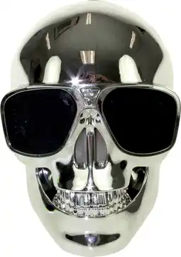 Bol.com United Entertainment - Skull Draadloze Bluetooth Speaker - Zilver aanbieding
