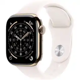MediaMarkt Apple Watch Series 11gps + Cellular - 42mmtitanium Case Light Blush Sport Band M/l Smartwatch Gold aanbieding