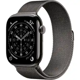 MediaMarkt Apple Watch Series 11gps + Cellular - 46mmtitanium Case Milanese Loop S/m Smartwatch Slate aanbieding