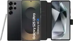 Coolblue Samsung Galaxy S25 Ultra 256GB Zwart 5G + BlueBuilt Book Case Zwart aanbieding