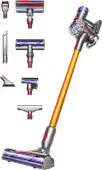 MediaMarkt Dyson V8 Absolute 2023 - Steelstofzuiger Incl. Kruimelzuiger Accuduur 40 Min Zilver/geel aanbieding