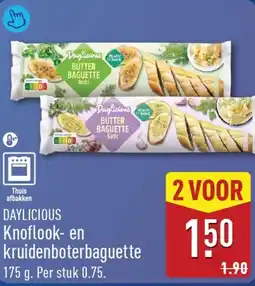 ALDI Daylicious Knoflook en kruidenboterbaguette aanbieding