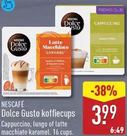 ALDI Nescafé dolce gusto koffiecups aanbieding