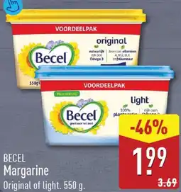 ALDI Becel Margarine Original of light aanbieding