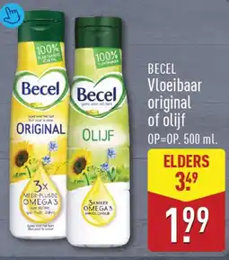 ALDI Becel Vloeibaar original of olijf aanbieding