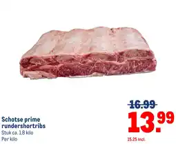 Makro Schotse prime rundershortribs aanbieding
