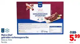 Makro Metro Chef gebraden varkensspareribs aanbieding