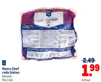 Makro Metro Chef rode bieten aanbieding
