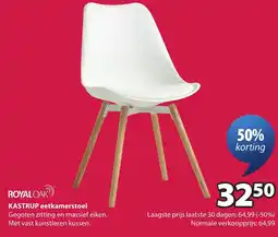 Jysk Royal oak kastrup eetkamerstoel aanbieding