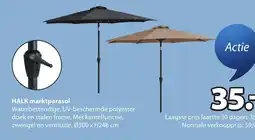 Jysk Halk marktparasol aanbieding