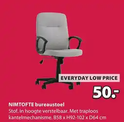 Jysk Nimtofte bureaustoel aanbieding