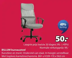 Jysk billum bureaustoel aanbieding