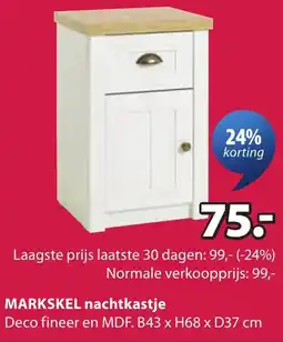 Jysk Markskel nachtkastje aanbieding