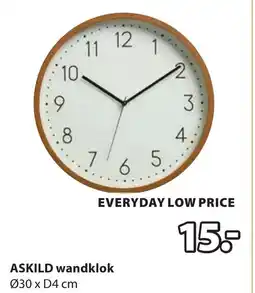 Jysk Askild wandklok aanbieding