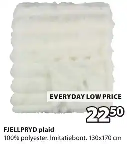Jysk Fjellpryd plaid aanbieding