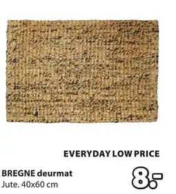 Jysk Bregne deurmat aanbieding