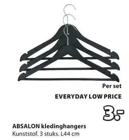 Jysk Absalon kledinghangers aanbieding