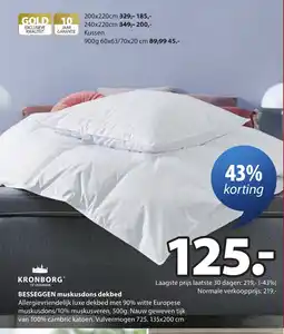 Jysk BESSEGGEN muskusdons dekbed aanbieding