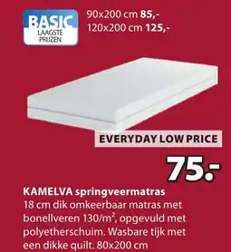 Jysk Kamelva springveermatras aanbieding