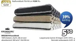 Jysk Bredbyn handdoek aanbieding