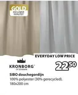 Jysk Sibo douchegordijn aanbieding