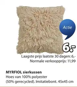 Jysk Myrfiol sierkussen aanbieding