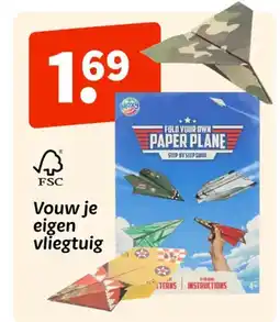 Wibra Vouw je eigen vliegtuig aanbieding