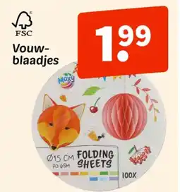 Wibra Vouw blaadjes aanbieding