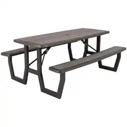 Wehkamp Lifetime Rough-Cut Rough-Cut opklapbare picknicktafel aanbieding