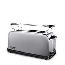 Expert Russell Hobbs 23610-56 Oxford Long Slot Broodrooster Grijs aanbieding
