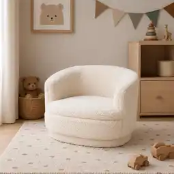 Action Kinderstoel Bouclé - wit aanbieding