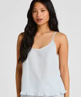 Hunkemoller Hunkemöller Cami Woven Blauw aanbieding