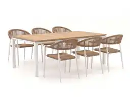 Kees Smit Manifesto Belpasso/Linosa 240cm dining tuinset 7-delig stapelbaar aanbieding