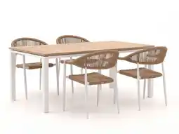 Kees Smit Manifesto Belpasso/Linosa 180cm dining tuinset 5-delig stapelbaar aanbieding
