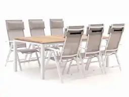 Kees Smit Bellagio Avenza/Linosa 240cm dining tuinset 7-delig verstelbaar aanbieding