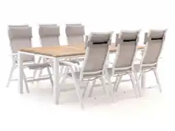 Kees Smit Bellagio Lugo/Linosa 240cm dining tuinset 7-delig verstelbaar aanbieding