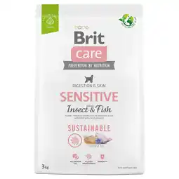 Zooplus 3kg Brit Care Dog Sustainable Sensitive Vis & Insecten droog hondenvoer aanbieding