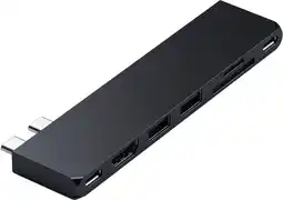 Coolblue Satechi USB-C Pro Hub Slim Adapter - Midnight Black aanbieding