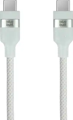 Coolblue BlueBuilt Usb C naar Usb C Kabel 1,5m Nylon Mintgroen aanbieding