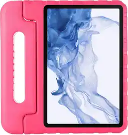 Coolblue Just in Case Classic Samsung Galaxy Tab S9/S9 FE/S10 FE/S10 Lite Kids Cover Roze aanbieding