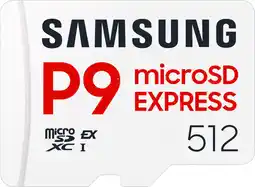 Coolblue Samsung MicroSD Express P9 Express 512GB 310MB/s aanbieding
