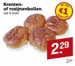 Lekker Makkelijk Krenten of rozijnenbollen aanbieding
