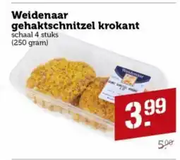 Lekker Makkelijk Weidenaar gehaktschnitzel krokant aanbieding