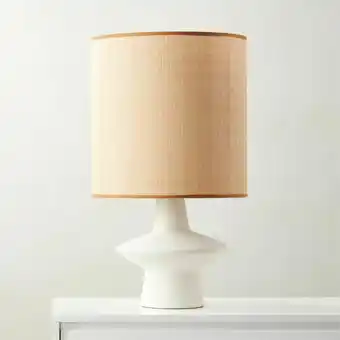 CB2 Mattin Ivory Ceramic Table Lamp aanbieding