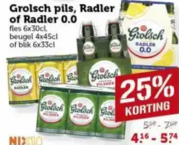 Lekker Makkelijk Grolsch pils, radler of radler aanbieding