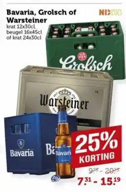 Lekker Makkelijk Bavaria, grolsch of warsteiner aanbieding