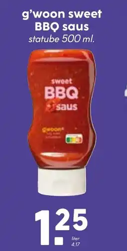 De Boerenschuur G'woon sweet bbq saus aanbieding