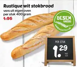De Boerenschuur Rustique wit stokbrood aanbieding
